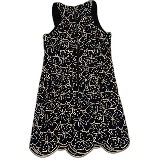 Lilly Pulitzer Augusta Shift Dress Navy Metallic NWT Size 6 - Picture 4 of 9